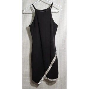 BCX  Dress For Women Size Small Black  Rhinestone Hem  B4
